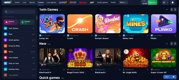 1win online casino